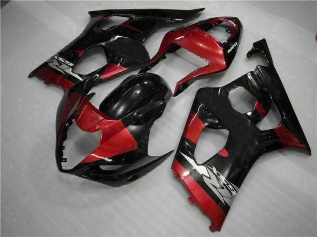 Red Black 03-04 Suzuki GSXR 1000 Motorcycle Fairings Red Black 03-04 Suzuki GSXR 1000 Motorcycle Fairings