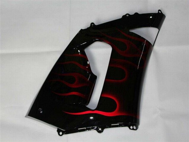 Red Black 05-06 Kawasaki ZX6R Motorcycle Fairings Red Black 05-06 Kawasaki ZX6R Motorcycle Fairings