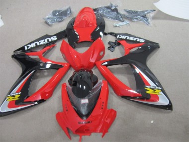 Red Black 06-07 Suzuki GSXR 600 Motorcycle Fairing