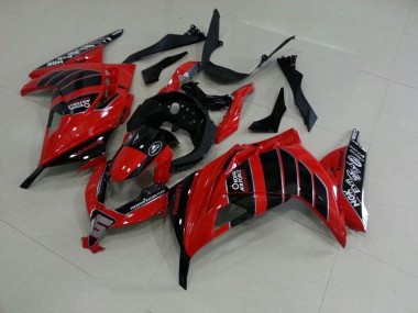 Red Black Airfore 13-16 Kawasaki ZX300R Motorcycle Fairings