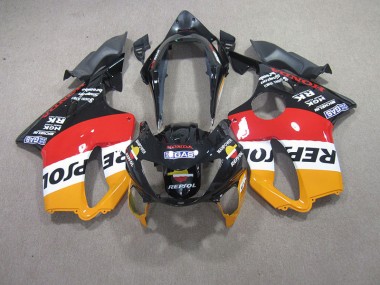 Red Black Repsol 99-00 Honda CBR600 F4 Motorcycle Fairings