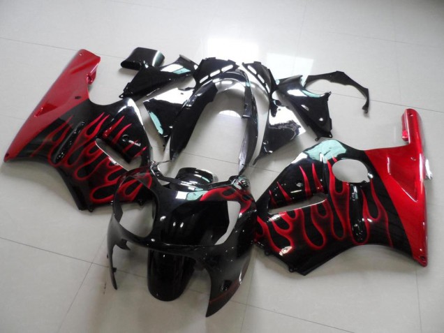 Red Flame 00-01 Kawasaki ZX12R Motorcycle Fairings Red Flame 00-01 Kawasaki ZX12R Motorcycle Fairings