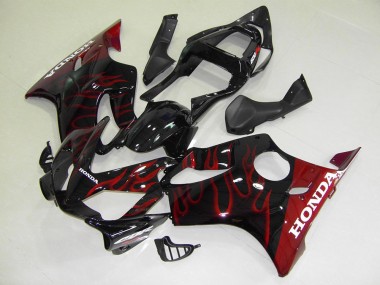 Red Flame 01-03 Honda CBR600 F4i Motorcycle Fairing