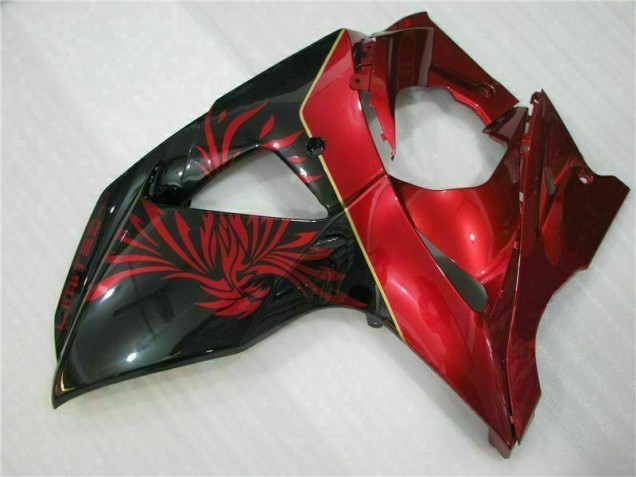 Red Flame Black 09-16 Suzuki GSXR 1000 Motorcycle Fairings Red Flame Black 09-16 Suzuki GSXR 1000 Motorcycle Fairings
