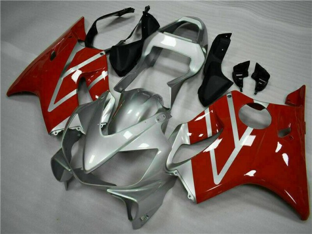 Red Silver 01-03 Honda CBR600 F4i Motorcycle Bodywork Red Silver 01-03 Honda CBR600 F4i Motorcycle Bodywork