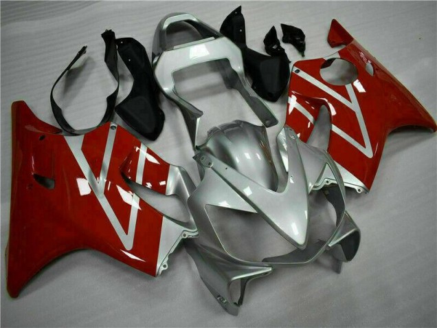 Red Silver 01-03 Honda CBR600 F4i Motorcycle Bodywork Red Silver 01-03 Honda CBR600 F4i Motorcycle Bodywork