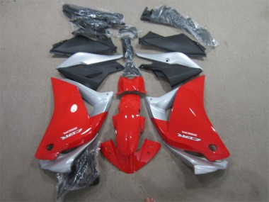 Red Silver Black 11-13 Honda CBR125R Motorcycle Fairings