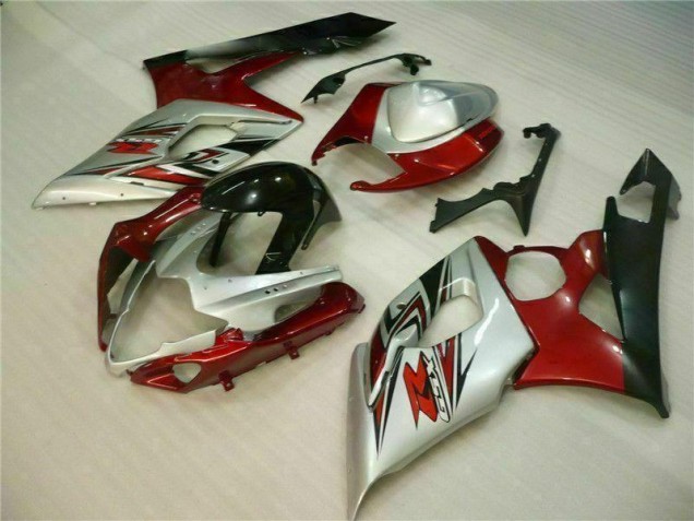 Red White 05-06 Suzuki GSXR 1000 Motorcycle Fairings