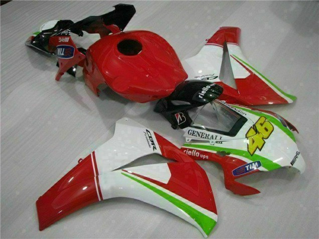 Red White 08-11 Honda CBR1000RR Motorcycle Fairings