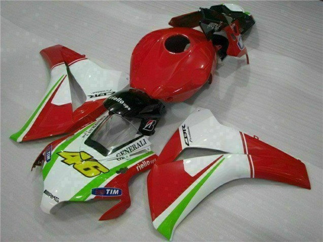 Red White 08-11 Honda CBR1000RR Motorcycle Fairings