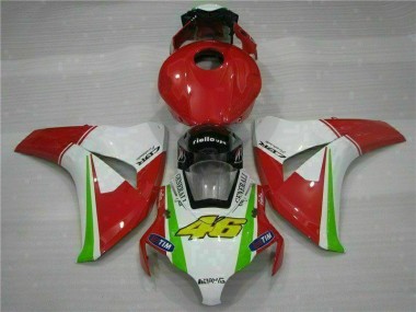 Red White 08-11 Honda CBR1000RR Motorcycle Fairings