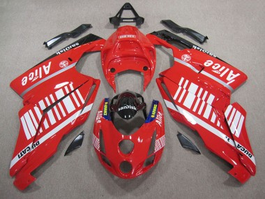 Red White Alice Sandisk 05-06 Ducati 749 Motorcycle Fairings
