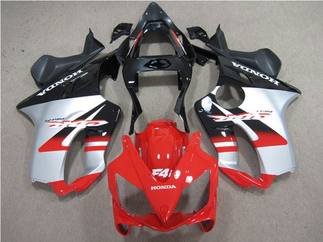 Red White Black 01-03 Honda CBR600 F4i Motorcycle Fairings Red White Black 01-03 Honda CBR600 F4i Motorcycle Fairings