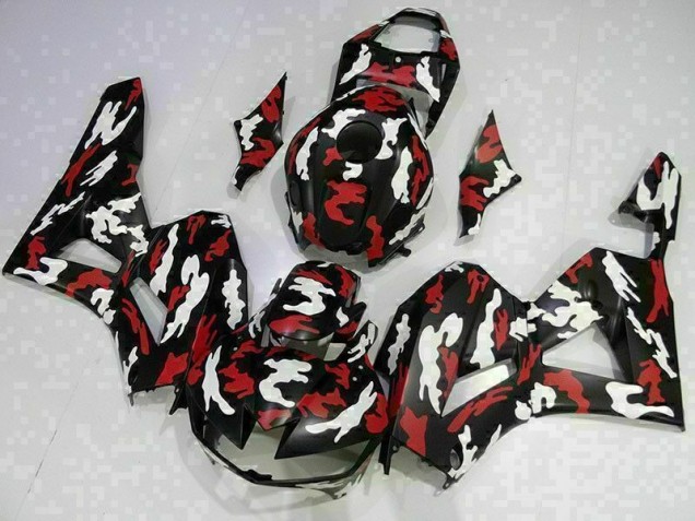 Red White Black 13-21 Honda CBR600RR Motorcycle Fairings Red White Black 13-21 Honda CBR600RR Motorcycle Fairings
