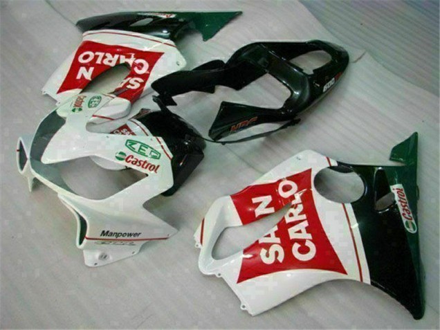 Red White Black San Carlo 01-03 Honda CBR600 F4i Motorcycle Fairings Red White Black San Carlo 01-03 Honda CBR600 F4i Motorcycle Fairings