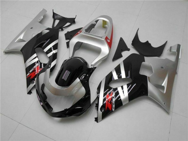 Silver 01-03 Suzuki GSXR 600/750 Motorcycle Fairings Silver 01-03 Suzuki GSXR 600/750 Motorcycle Fairings