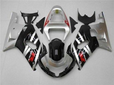 Silver 01-03 Suzuki GSXR 600/750 Motorcycle Fairings