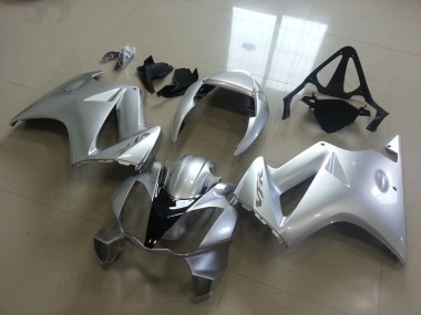 Silver 02-13 Honda VFR800 Motorcycle Fairings