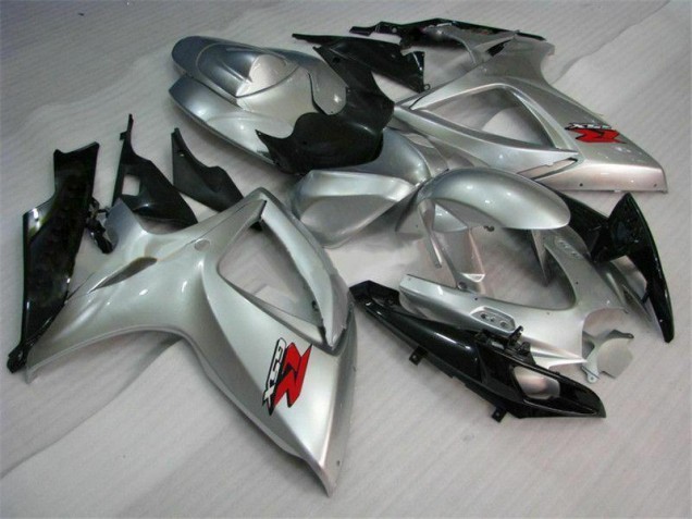 Silver 06-07 Suzuki GSXR 600/750 Motorcycle Fairings Silver 06-07 Suzuki GSXR 600/750 Motorcycle Fairings