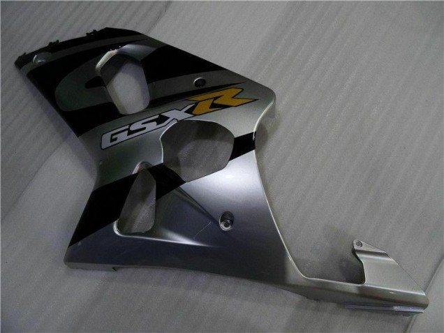 Silver Black 00-02 Suzuki GSXR 1000 Motorcycle Fairings Silver Black 00-02 Suzuki GSXR 1000 Motorcycle Fairings