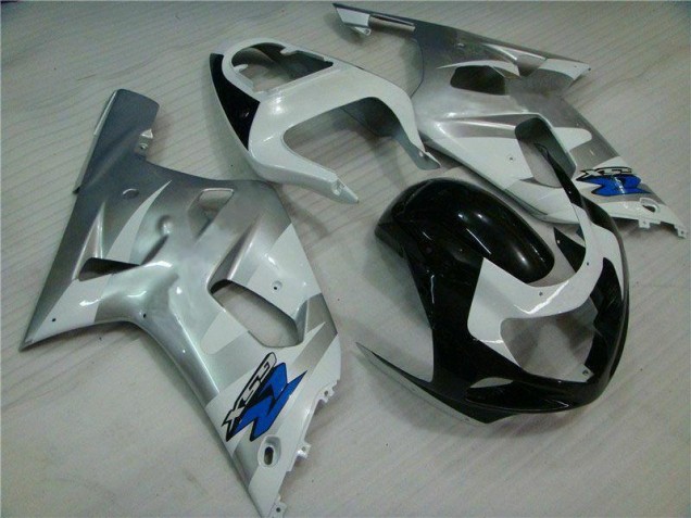 Silver Black 01-03 Suzuki GSXR 600/750 Motorcycle Fairing Silver Black 01-03 Suzuki GSXR 600/750 Motorcycle Fairing