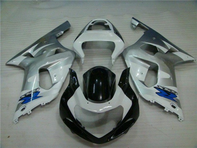 Silver Black 01-03 Suzuki GSXR 600/750 Motorcycle Fairing Silver Black 01-03 Suzuki GSXR 600/750 Motorcycle Fairing