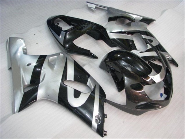 Silver Black 01-03 Suzuki GSXR 600/750 Motorcycle Fairings