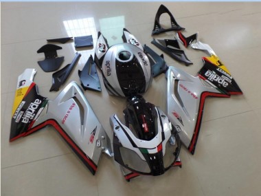 Silver Black Red 06-11 Aprilia RS125 Motorcycle Fairings