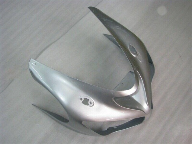 Silver Red Flames 05-06 Kawasaki ZX6R Motorcycle Fairings Silver Red Flames 05-06 Kawasaki ZX6R Motorcycle Fairings