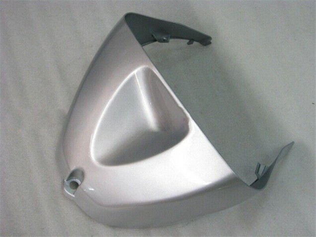 Silver Red Flames 05-06 Kawasaki ZX6R Motorcycle Fairings Silver Red Flames 05-06 Kawasaki ZX6R Motorcycle Fairings