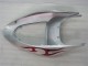 Silver Red Flames 05-06 Kawasaki ZX6R Motorcycle Fairings Silver Red Flames 05-06 Kawasaki ZX6R Motorcycle Fairings