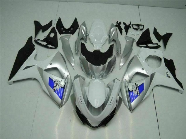 Silver White 09-16 Suzuki GSXR 1000 Motorcycle Fairings Silver White 09-16 Suzuki GSXR 1000 Motorcycle Fairings