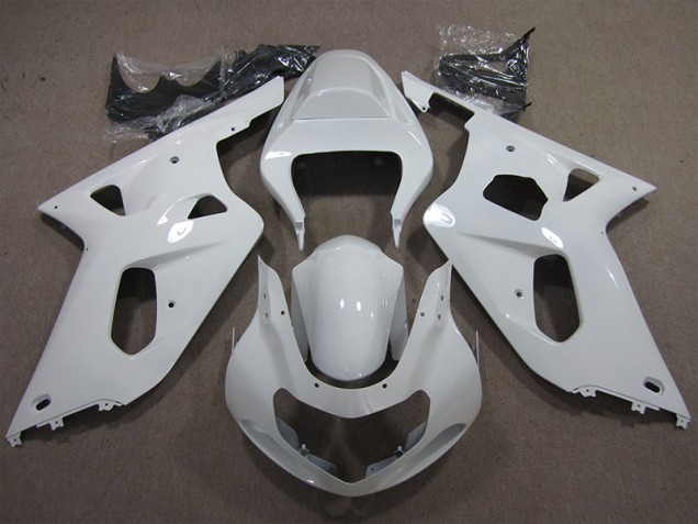 White 01-03 Suzuki GSXR 600 Motorcycle Fairings White 01-03 Suzuki GSXR 600 Motorcycle Fairings