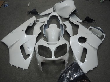 White 02-06 Kawasaki ZX12R Motorcycle Fairings