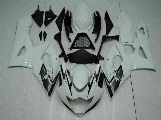 White 05-06 Suzuki GSXR 1000 Motorcycle Fairing White 05-06 Suzuki GSXR 1000 Motorcycle Fairing