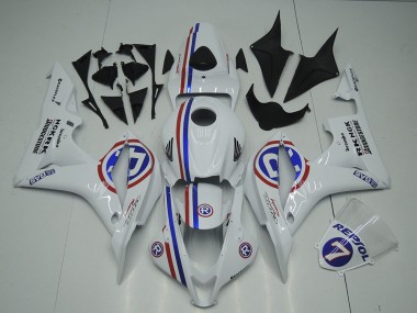 White 07-08 Honda CBR600RR Motorcycle Fairing