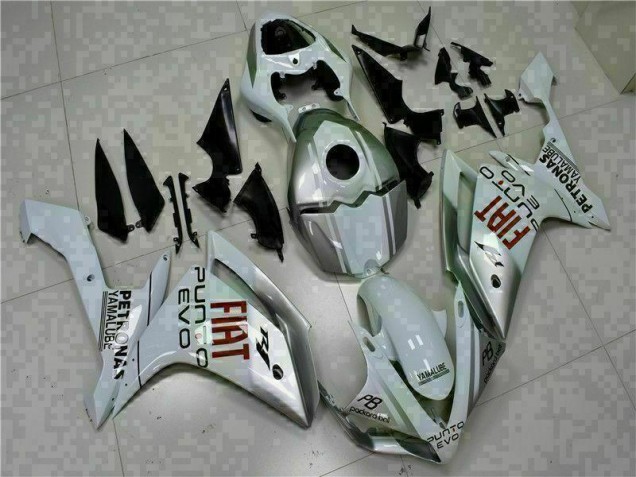 White 07-08 Yamaha YZF R1 Motorcycle Fairing Kits & Plastic