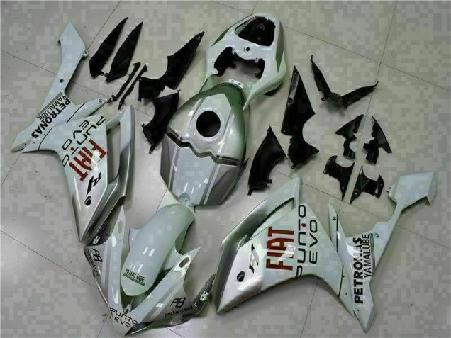 White 07-08 Yamaha YZF R1 Motorcycle Fairing Kits & Plastic