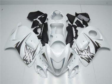 White 08-19 Suzuki GSXR 1300 Hayabusa Motorcycle Fairings