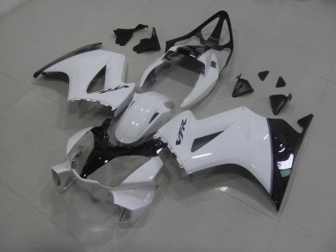 White Black 02-13 Honda VFR800 Motorcycle Fairing