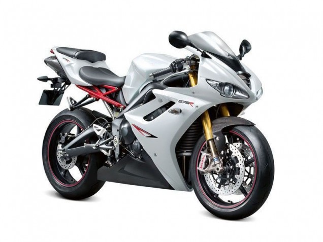 White Black 06-08 Triumph Daytona 675 Triple Motorcycle Fairings White Black 06-08 Triumph Daytona 675 Triple Motorcycle Fairings