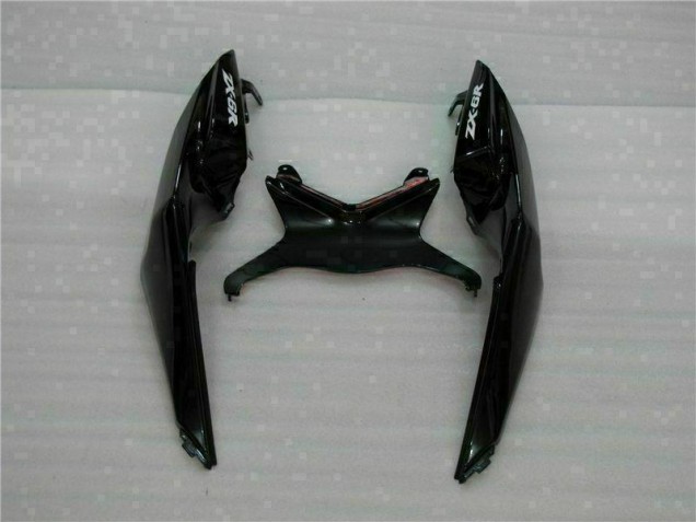 White Black 09-12 Kawasaki ZX6R Motorcycle Fairing White Black 09-12 Kawasaki ZX6R Motorcycle Fairing