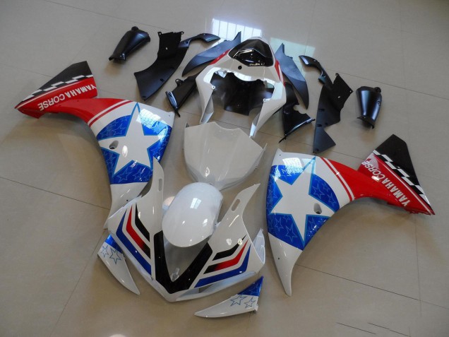 White Black Ducati Star 12-14 Yamaha YZF R1 Motorcycle Fairings White Black Ducati Star 12-14 Yamaha YZF R1 Motorcycle Fairings