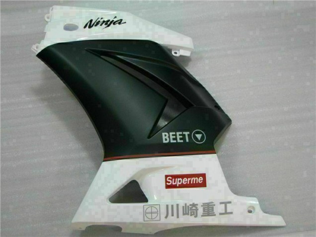 White Black Ninja 3M 08-12 Kawasaki EX250 Motorcycle Fairings White Black Ninja 3M 08-12 Kawasaki EX250 Motorcycle Fairings
