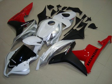 White Black Red 07-08 Honda CBR600RR Motorcycle Fairings