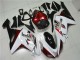 White Black Red 07-08 Kawasaki ZX6R Motorcycle Fairings White Black Red 07-08 Kawasaki ZX6R Motorcycle Fairings