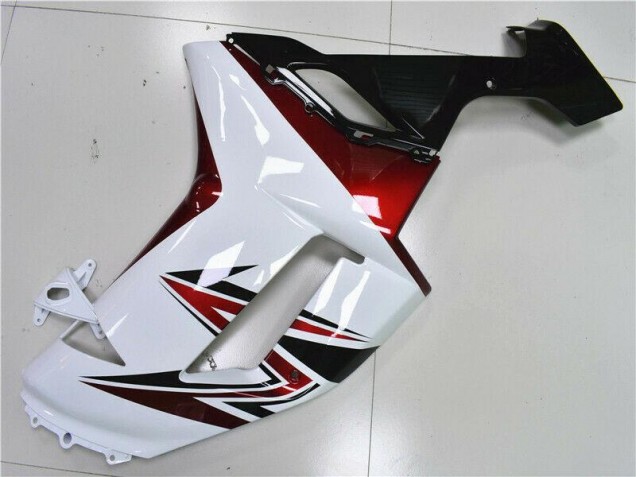 White Black Red 07-08 Kawasaki ZX6R Motorcycle Fairings White Black Red 07-08 Kawasaki ZX6R Motorcycle Fairings