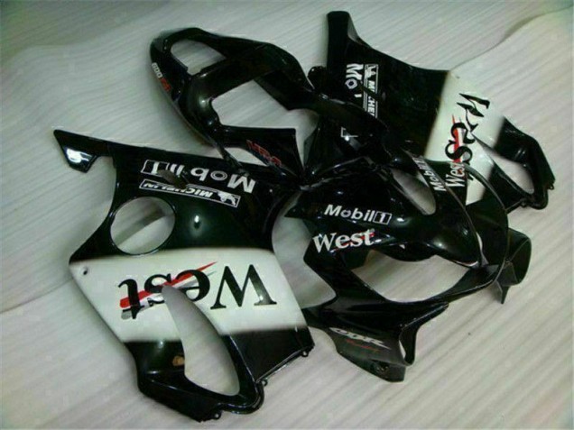 White Black West 01-03 Honda CBR600 F4i Motorcycle Fairings White Black West 01-03 Honda CBR600 F4i Motorcycle Fairings