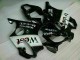 White Black West 01-03 Honda CBR600 F4i Motorcycle Fairings White Black West 01-03 Honda CBR600 F4i Motorcycle Fairings