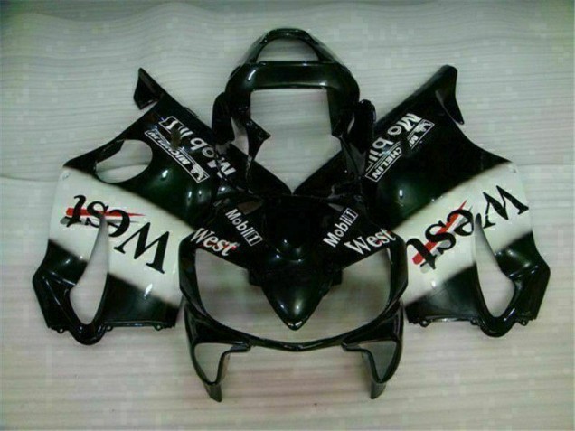 White Black West 01-03 Honda CBR600 F4i Motorcycle Fairings White Black West 01-03 Honda CBR600 F4i Motorcycle Fairings